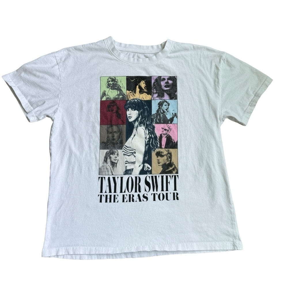 Taylor Swift The Eras Tour Dates Exclusive 2023 T Shirt White Womens Size Large﻿